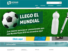 Tablet Screenshot of homarpromocional.com